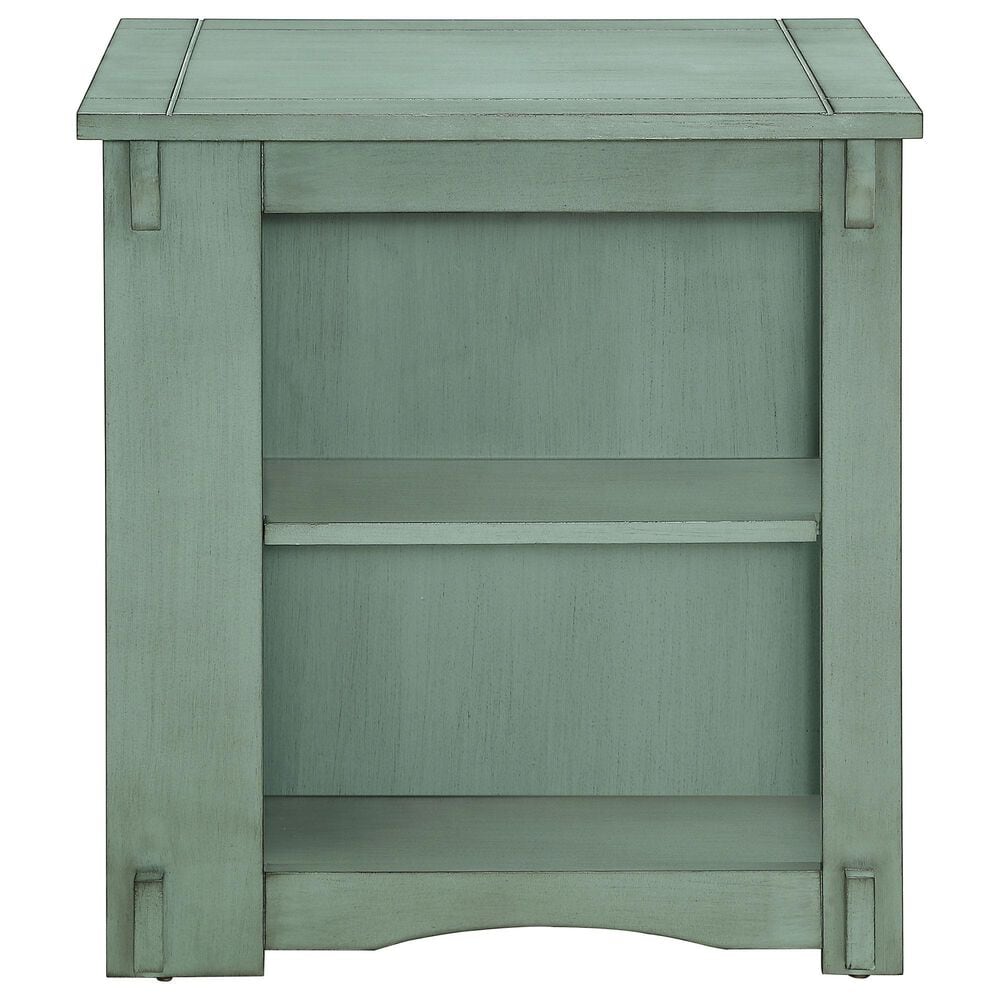 Linon Home Decor Parnell Side Table in Teal, , large
