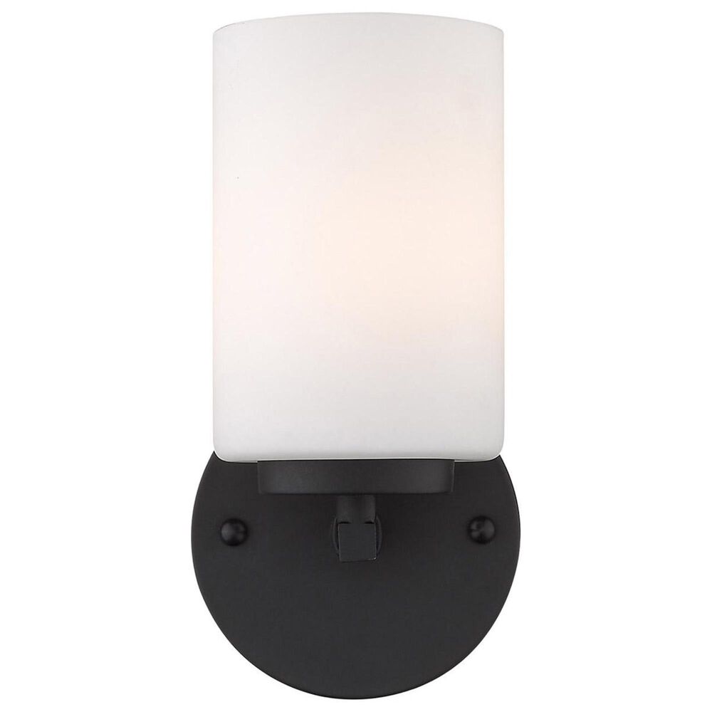 Golden Lighting Manhattan 1-Light Bath Vanity in Matte Black, , large