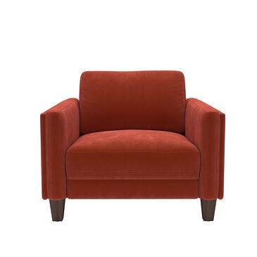37B Chair in Burnt Orange Velvet, , large