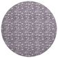 Dalyn Rug Company Soft Essentials Floral Purple 8" Round Indoor/Outdoor Area Rug, , large