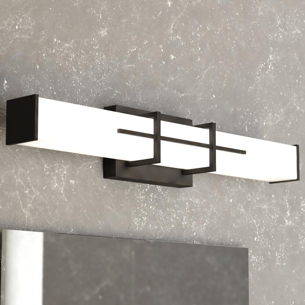 Vaxcel Fuller Park 1-Light Bathroom Vanity in Matte Black, , large