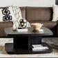 Hooker Furniture Linville Falls Shou Sugi Ban Square Cocktail Table in Charred Black, , large