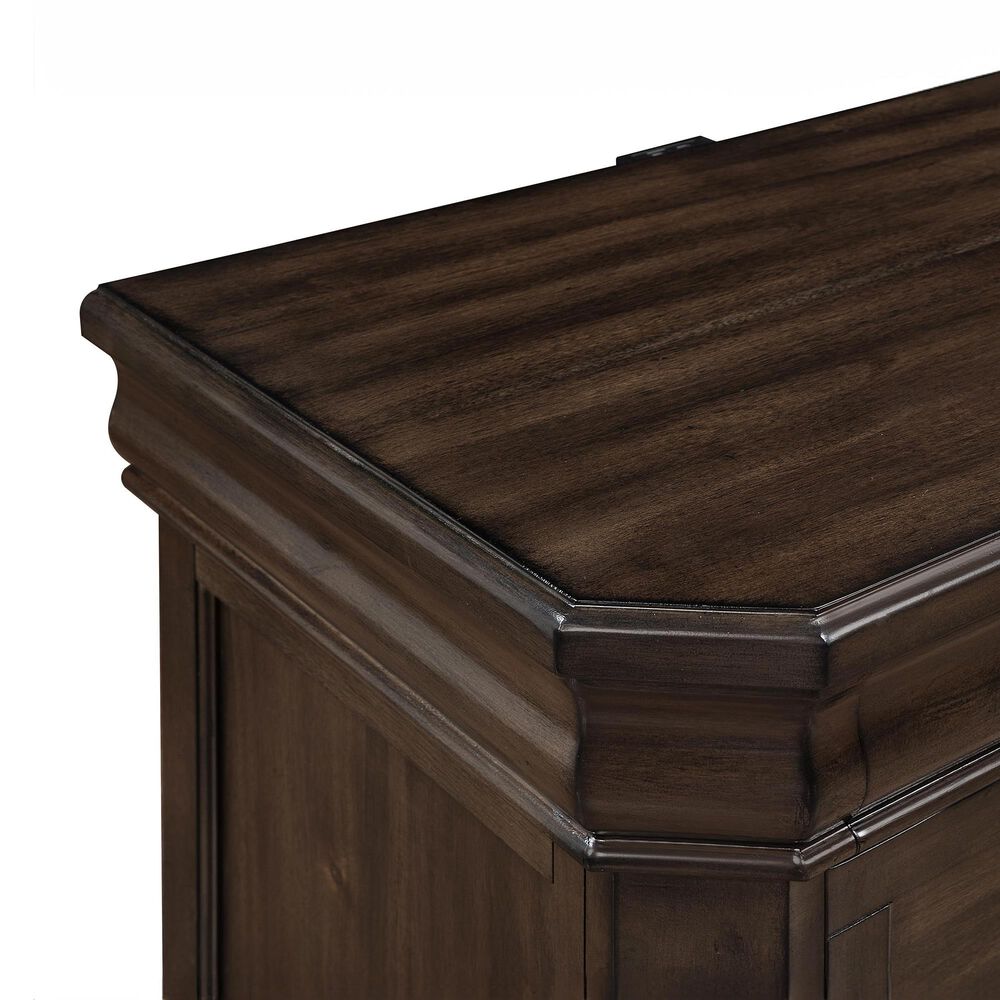 New Heritage Design Lynhurst 2-Drawer Nightstand in Walnut Brown, , large