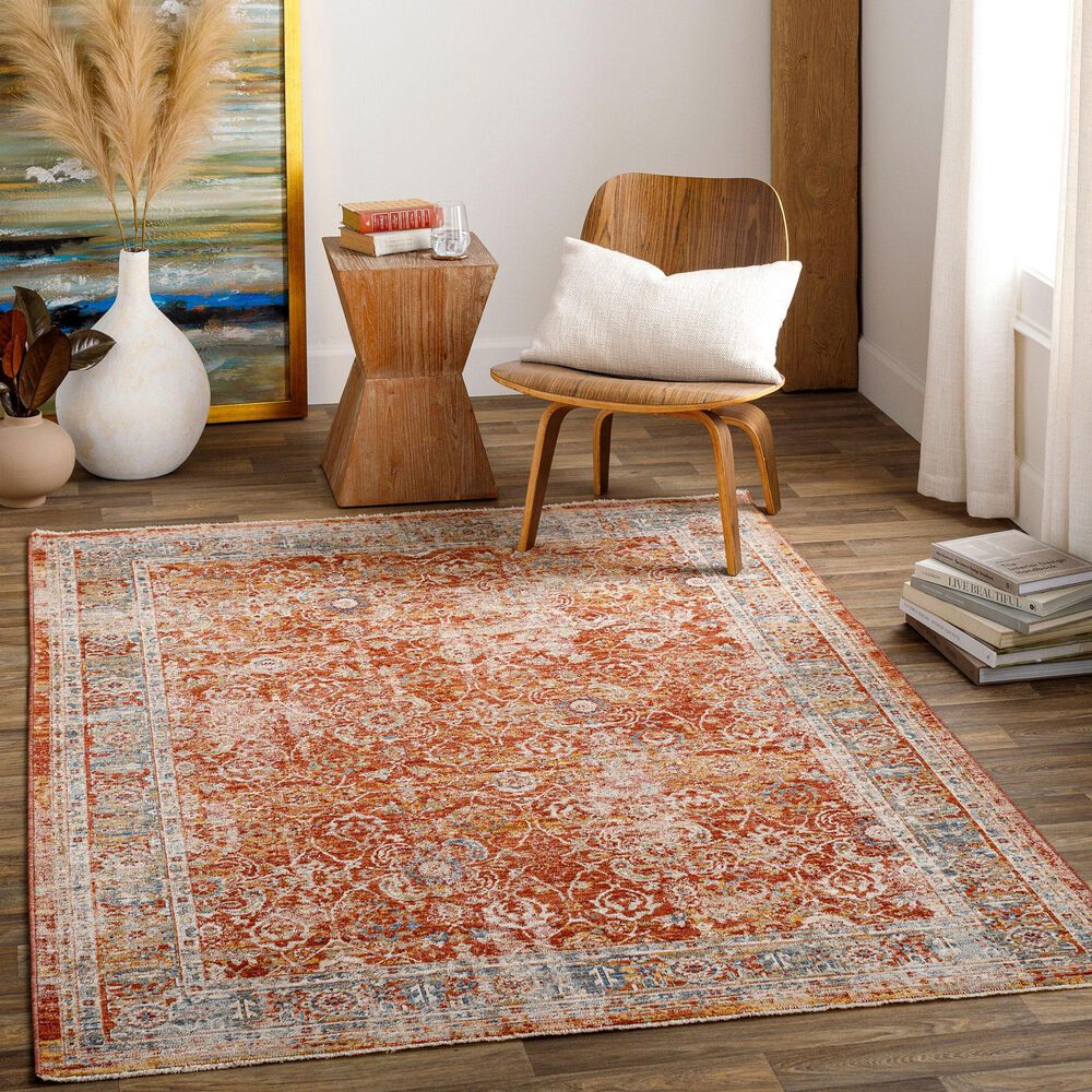 Surya Aspendos 12&#39; x 15&#39; Rust, Burgandy, Dusty Pink, Blue, Mustard, Taupe, Gray, Black and Cream Area Rug, , large