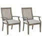 Ashley Rainier Ranch Arm Chair in Brown (Set of 2), , large