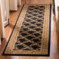 Safavieh Lyndhurst 2"3" x 16" Black and Brown Runner, , large