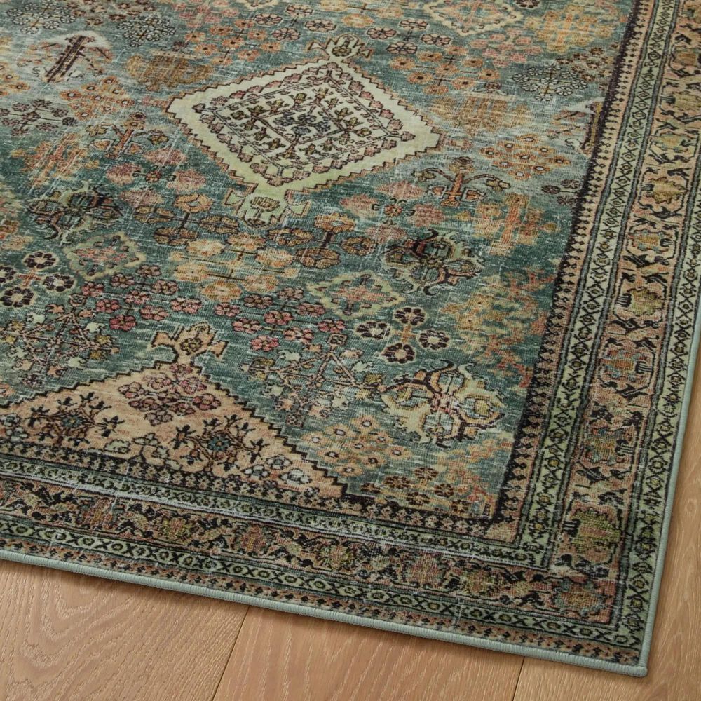 Magnolia Home Sinclair 2&#39;3&quot; x 7&#39;6&quot; Turquoise and Multicolor Runner, , large