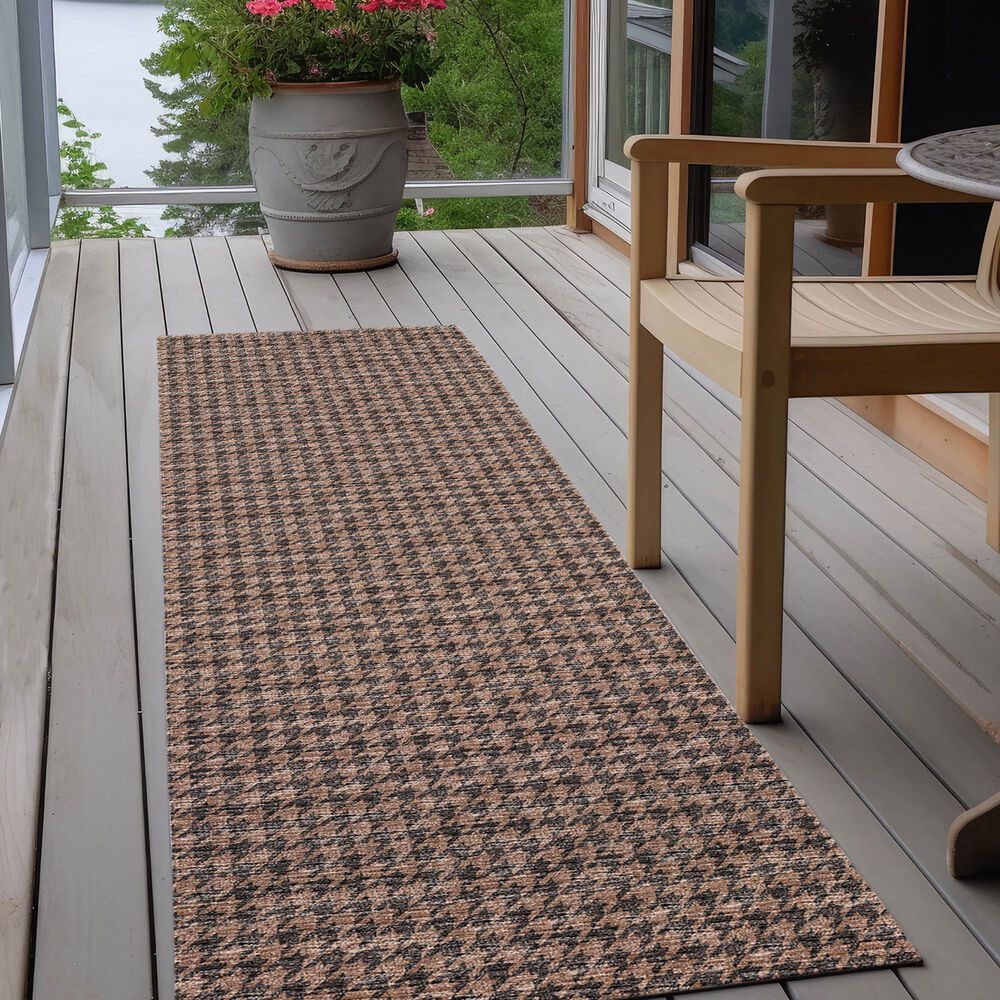 Dalyn Rug Company Hinton 2&#39;3&quot; x 12&#39; Chocolate Indoor/Outdoor Runner, , large