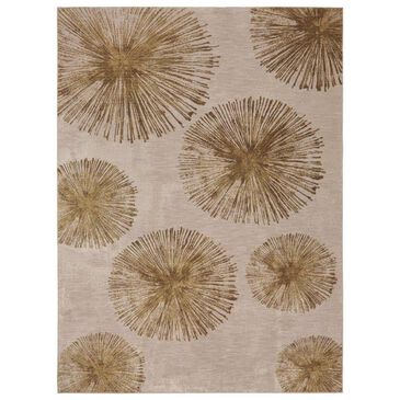 Karastan Cosmopolitan Haight 90964-80249 8" x 11" Brushed Gold Area Rug, , large