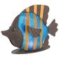 The Gerson Company 11" Solar Meadow Fish in Brown, Blue and Green, , large
