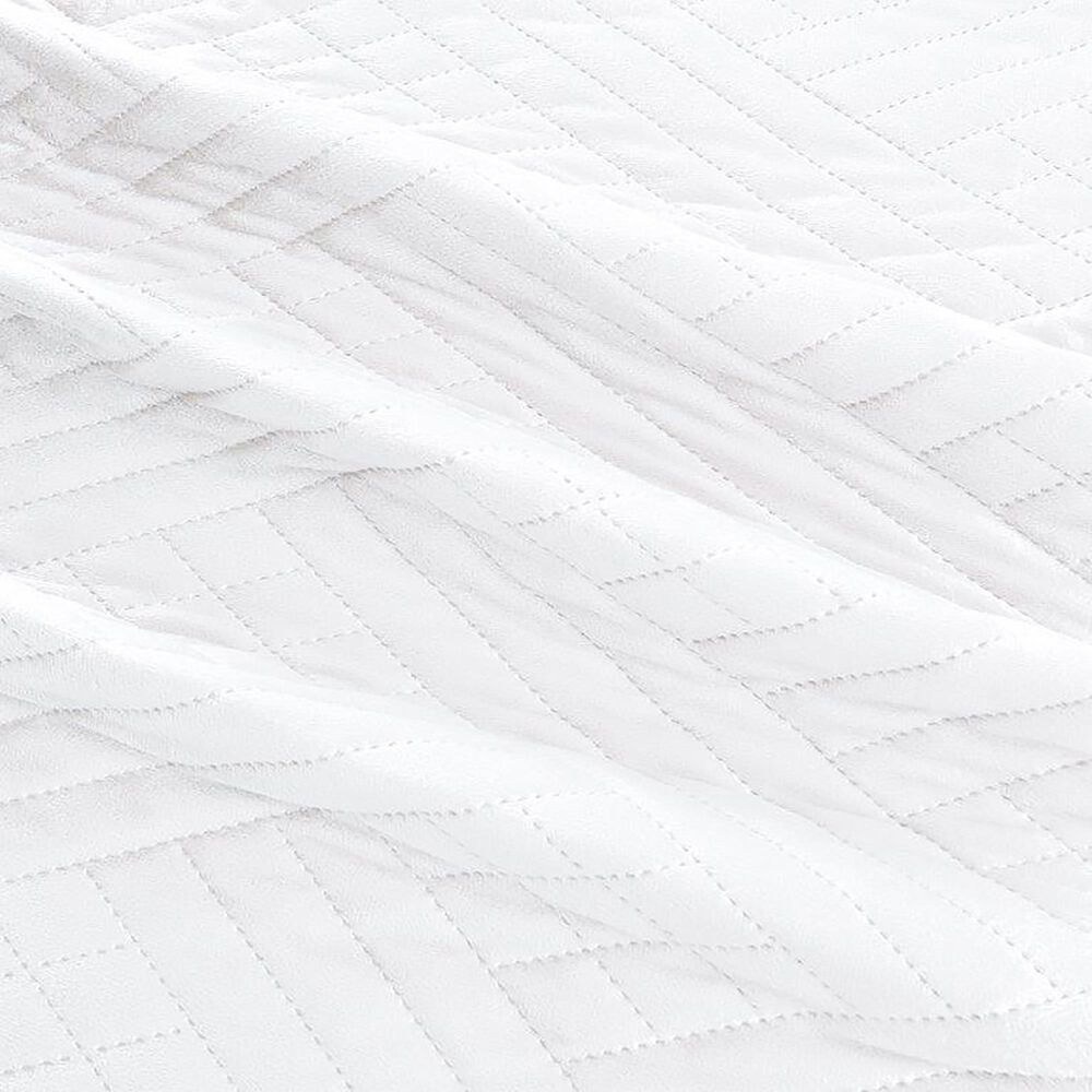 Duke Imports Virah Bella Micromink 3-Piece King Quilt Set in Diamond White Weave, , large