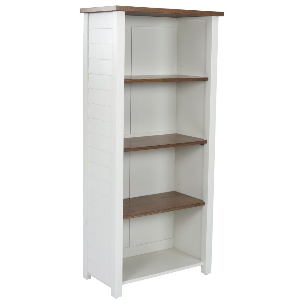 Homestyles Portsmouth Bookcase in White, , large