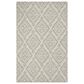 Safavieh Micro-Loop Geometric 9" x 12" Light Grey Area Rug, , large