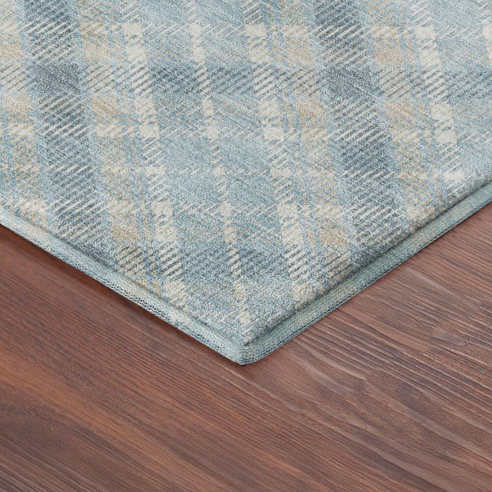 Dalyn Rug Company Soft Essentials Plaid Sky 5' x 7'6" Indoor/Outdoor Area Rug, , large
