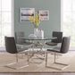 Blue River Wendy Dining Table in Brushed Stainless Steel - Table Only, , large