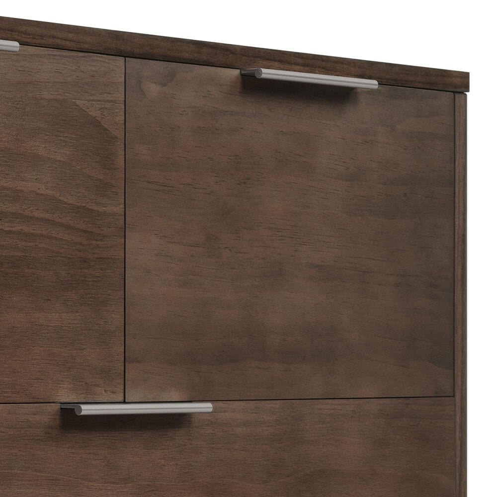 Delta Children Forever 4-Drawer Dresser with Changing Top in Teak Brown, , large