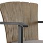 Armen Living Hazel Patio Swivel Bar Stool with Charcoal Cushion in Black, , large