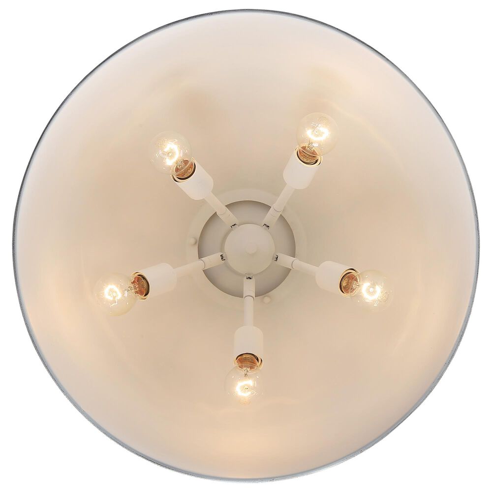 Golden Lighting Alison 5-Light Pendant with Antique Ivory Shade in Vintage Gold, , large
