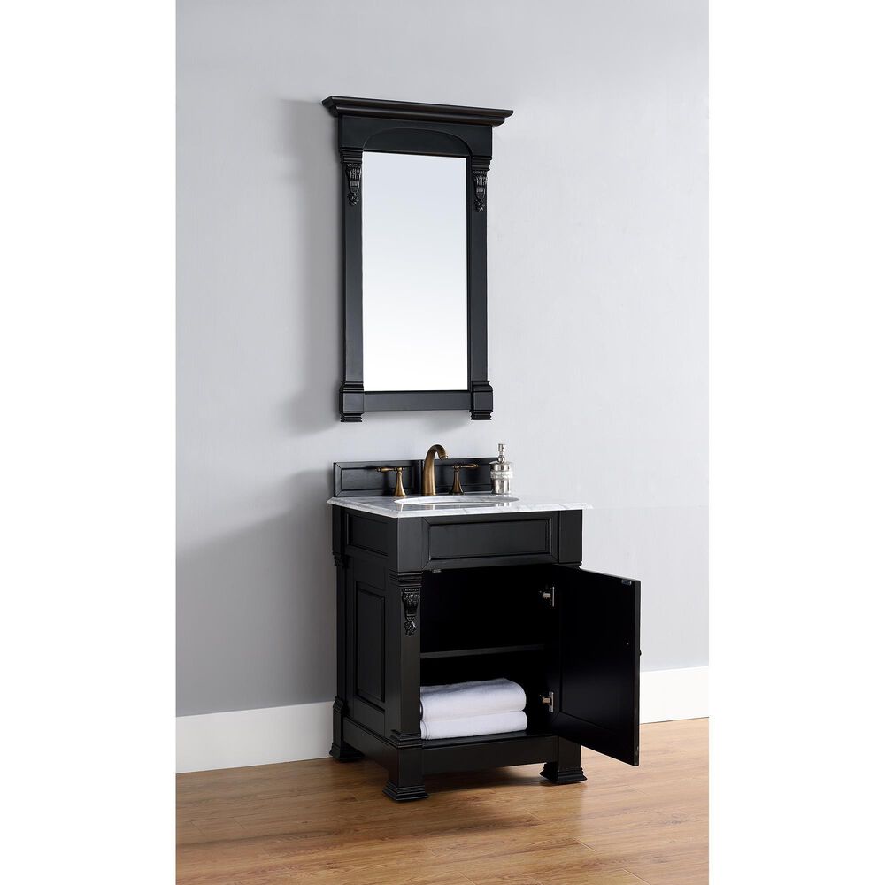 James Martin Vanities Brookfield 26&quot; Mirror in Antique Black, , large