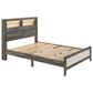 Crown Mark Rhett 4-Piece King Platform Bedroom Set in Gray and White, , large