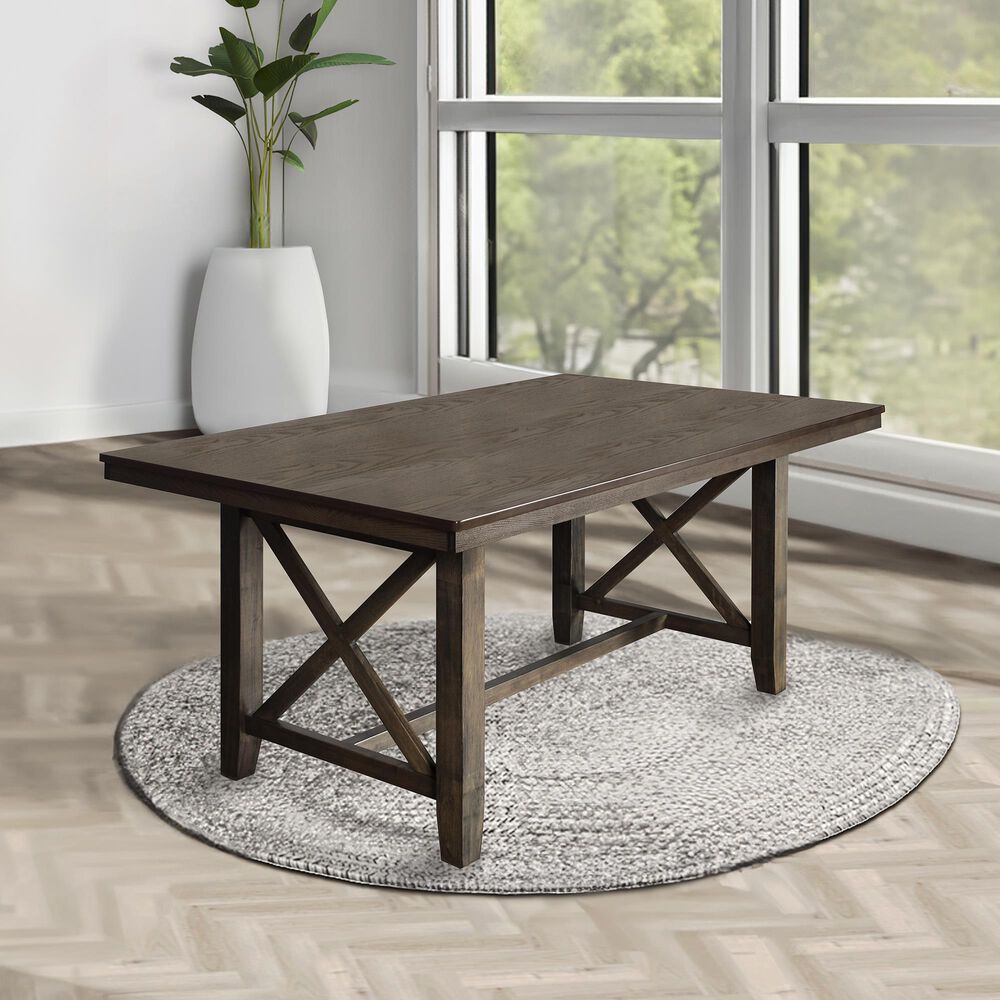 New Classic Julius 6 Piece Dining Set in Walnut Brown, , large