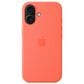 Apple Silicone Case with MagSafe for iPhone 16 in Tangerine, , large