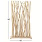 Maple and Jade Teak Wood Single Panel Room Divider Screen with Raw Branches, , large