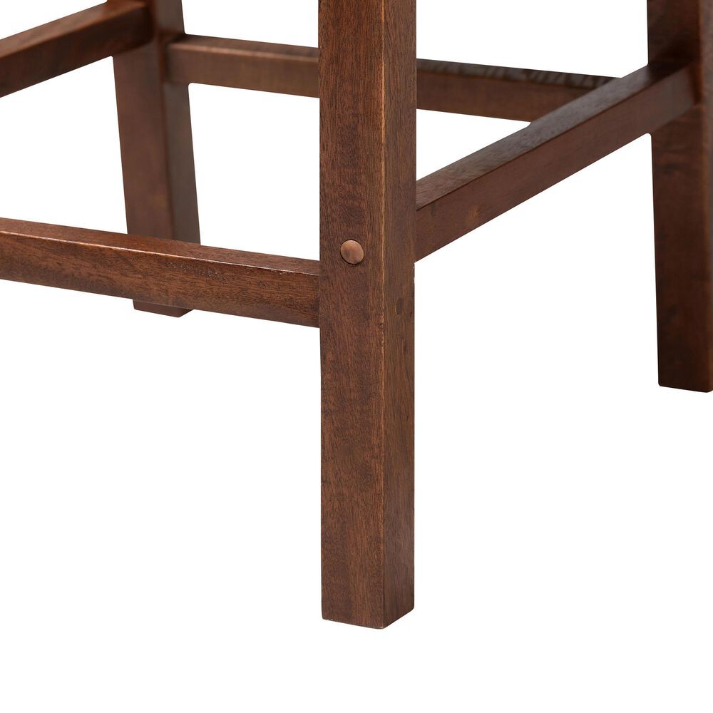 Baxton Studio Cordoba Counter Stool in Mahogany (Set of 2), , large