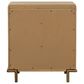 Pacific Landing Arini 3-Drawer Nightstand in Sand Wash and Aged Brass, , large