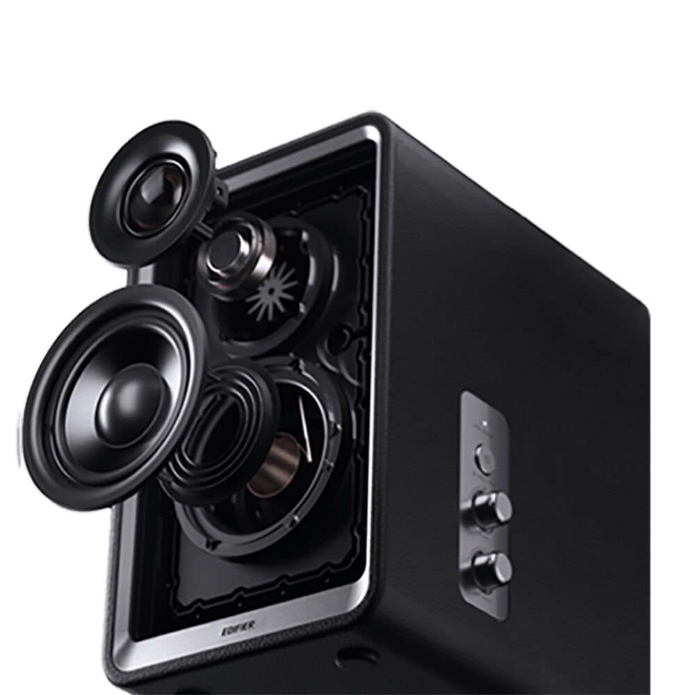 Edifier QR65 2.0 Hi-Res Audio Wireless Active Monitor Speakers Pair in Black, , large