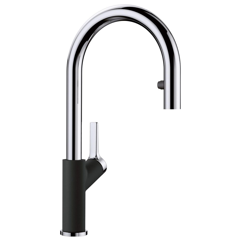 Blanco Urbena 1.5 GPM Pull-Down Kitchen Faucet in Chrome and Coal Black, , large