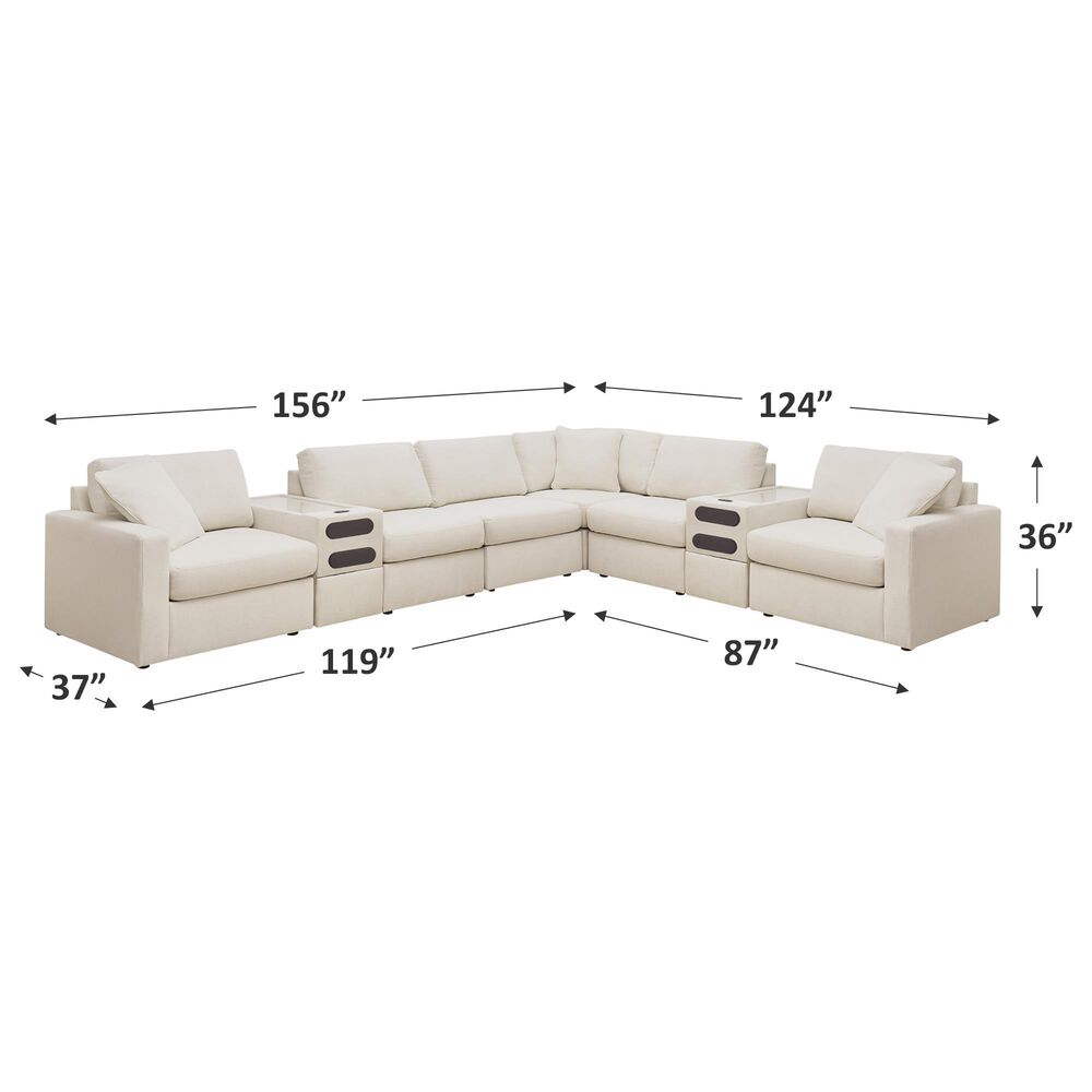 Ashley Modmax 8-Piece Reversible L-Shaped Sectional in Oyster, , large