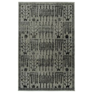 Kaleen Rugs Zumba Beach 2"2" x 7"6" Grey, Silver and Black Runner, , large