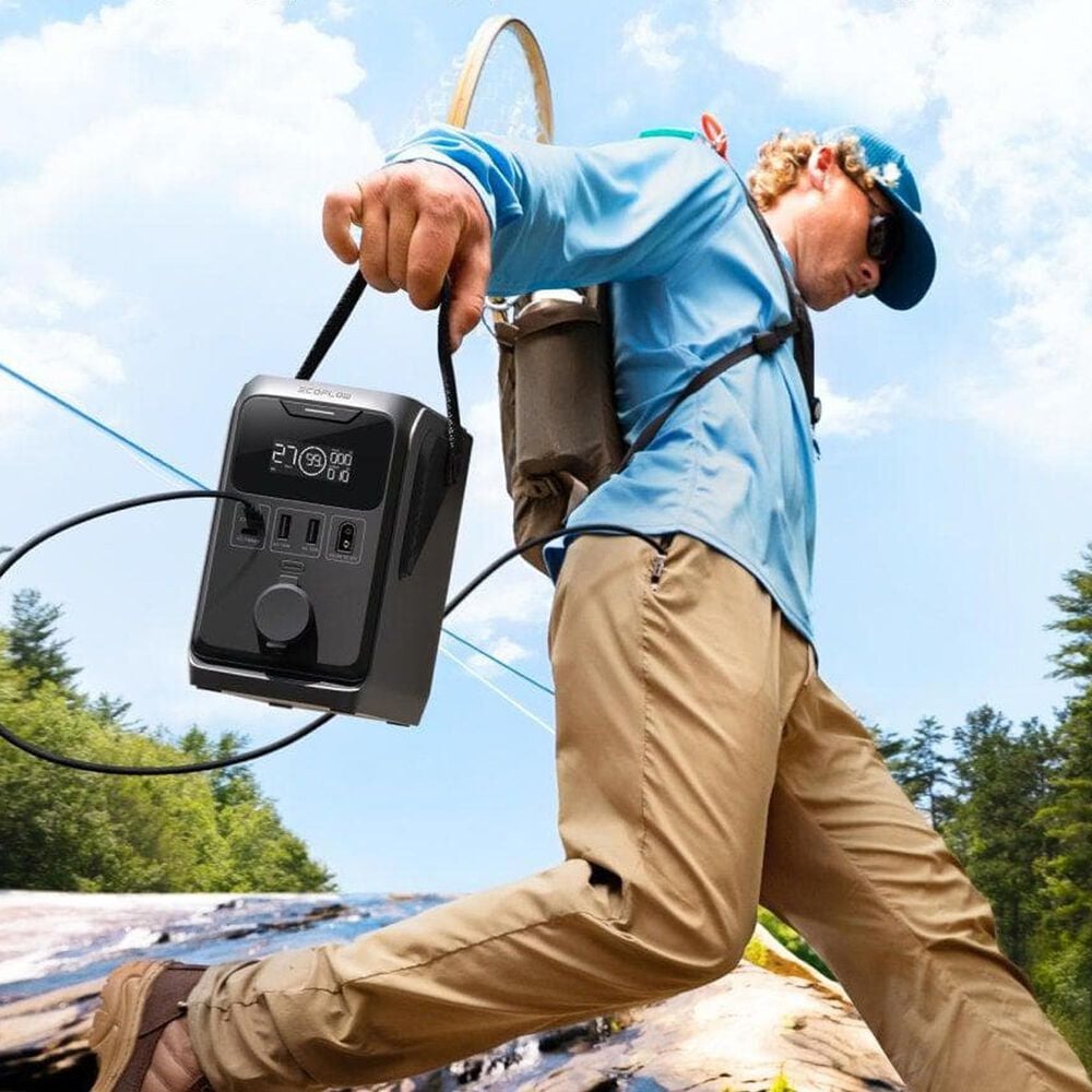 EcoFlow Trail 300 DC Portable Power Station in Black and Grey, , large