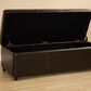 Baxton Studio Bench Storage Ottoman in Dark Brown, , large