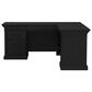 Wycliff Bay Willow Lane 68" L-Shaped Desk with Return in Ebony Black, , large