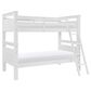 Linon Home Decor Beckett Twin Over Twin Bunk Bed in White, , large