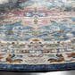 Safavieh Aria ARA160B 6"6" Round Blue and Creme Area Rug, , large