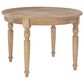 Linon Home Decor Avalon Round Dining Table in Light Natural Brown - Table Only, , large