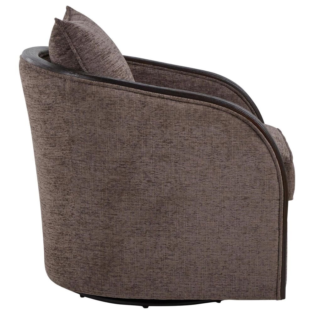 LumiSource Gemma Swivel Accent Chair in Mocha, , large