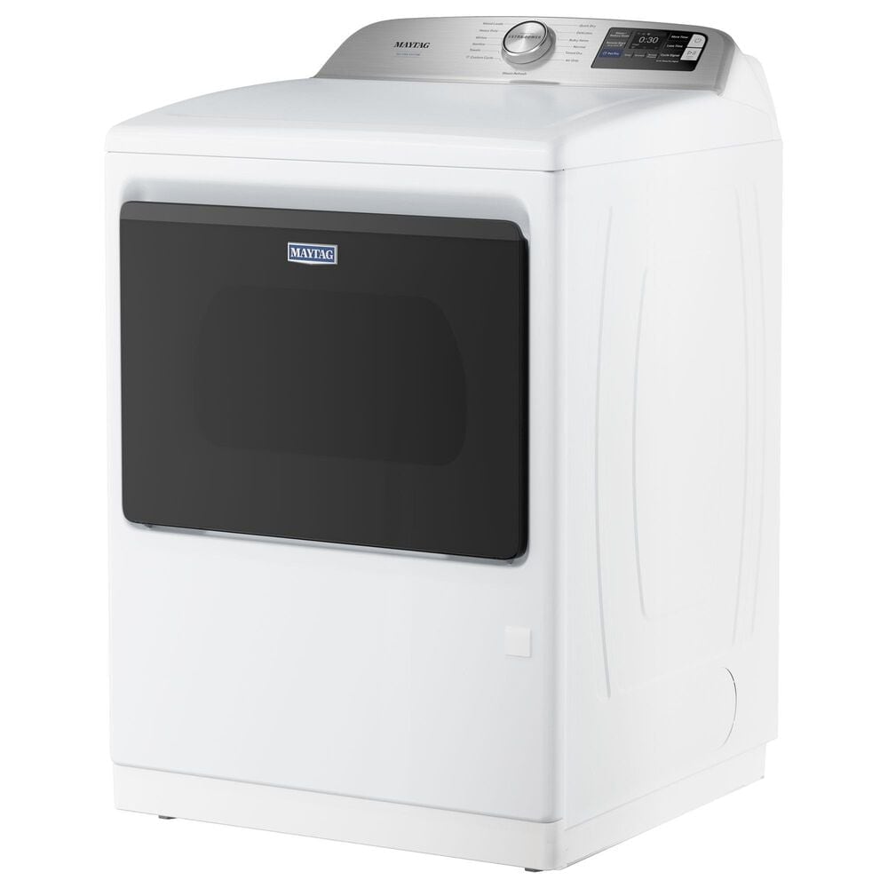 Maytag 7.4 Cu. Ft. Smart Front Load Dryer with Pet Pro Option in White, , large