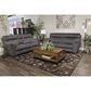 Catnapper Sedona Power Reclining Sofa with Power Headrest in Smoke, , large