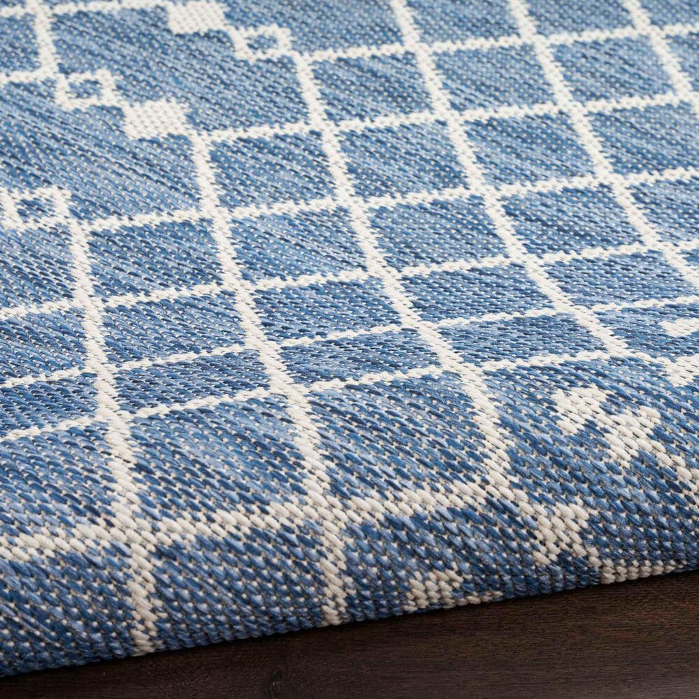 Nourison Positano Southwestern Navy Blue 5&#39; x 7&#39; Indoor/Outdoor Area Rug, , large