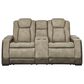 Ashley Next-Gen DuraPella Power Reclining Loveseat with Console in Sand, , large