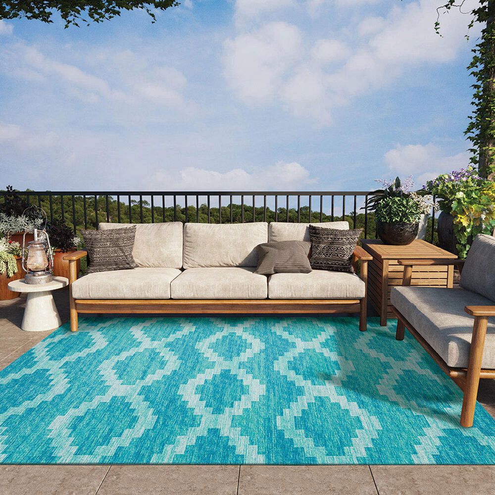 Dalyn Rug Company Sedona Southwestern 5&#39; x 7&#39;6&quot; Poolside Indoor/Outdoor Area Performance Rug, , large