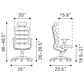 Zuo Modern Unico Office Chair in White, , large