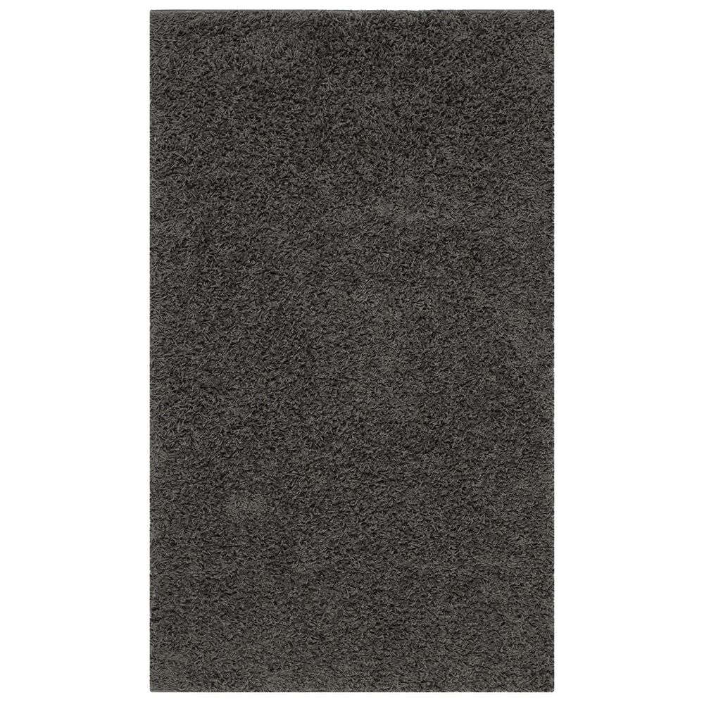 Safavieh Athens Shag SGA119C-4 4" x 6" Dark Grey Area Rug, , large