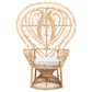 Baxton Studio Fedra Patio Accent Chair with Natural Brown Rattan in White, , large