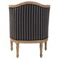 Baxton Studio Charlemagne Accent Chair in Grey and Black, , large