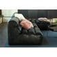 Moe"s Home Collection Ramsay Leather Chaise in Black, , large